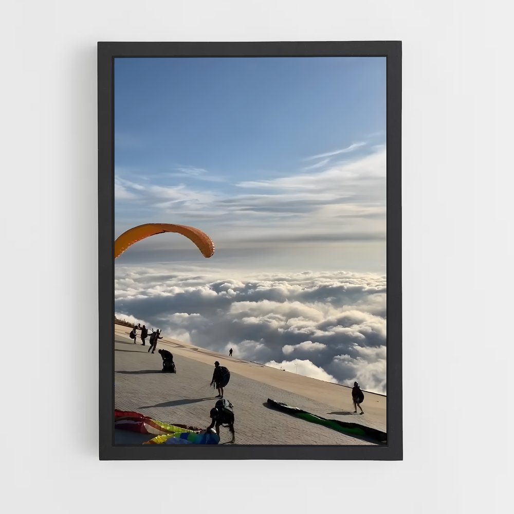 Poster Sommet des Champions – affiche Parapente (vue 2)